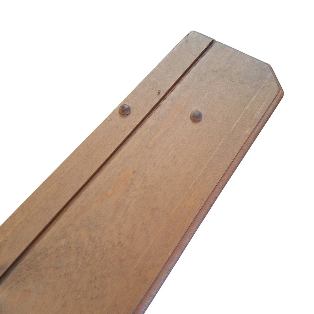 Vintage Heart Shelf Solid Wood Large Mantle 3 Peg Grannycore Cottage Farmhouse